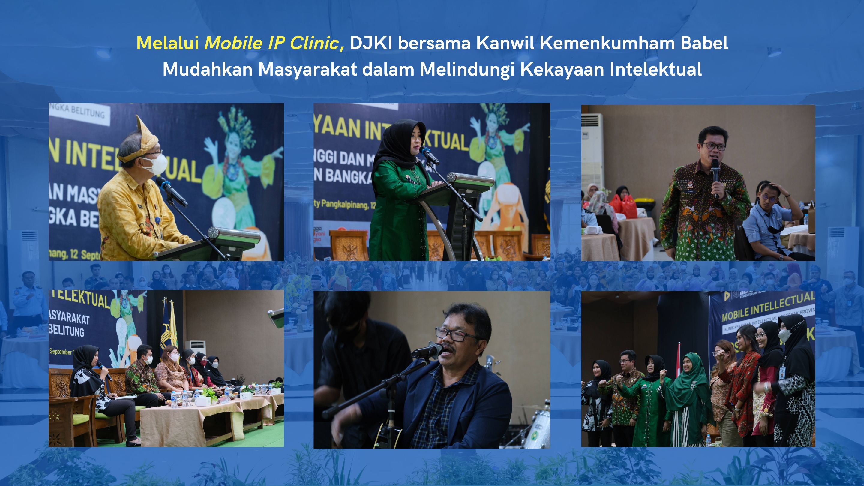 MELALUI MOBILE IP CLINIC DJKI BERSAMA KANWIL KEMENKUMHAM BABEL MUDAHKAN MASYARAKAT DALAM MELINDUNGI KEKAYAAN INTELEKTUAL 1