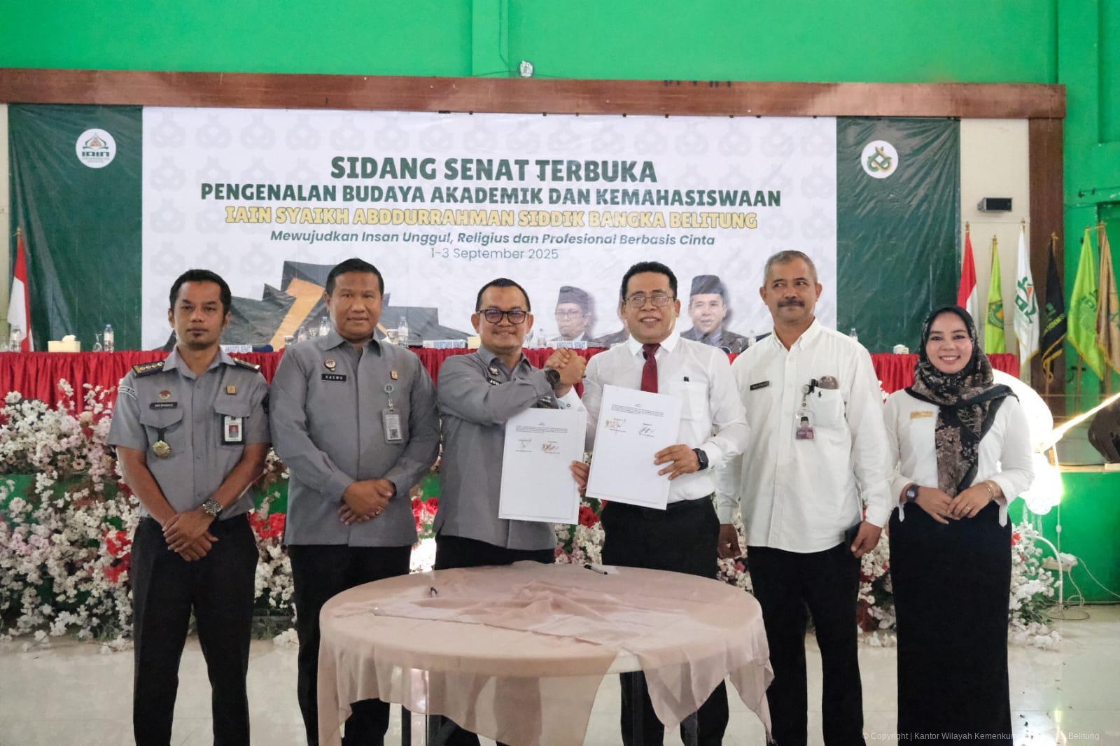 Kanwil Kemenkum Babel dan IAIN SAS Bangka Belitung Jalin Kerja Sama Penguatan Layanan Hukum dan Tri Dharma Perguruan Tinggi
