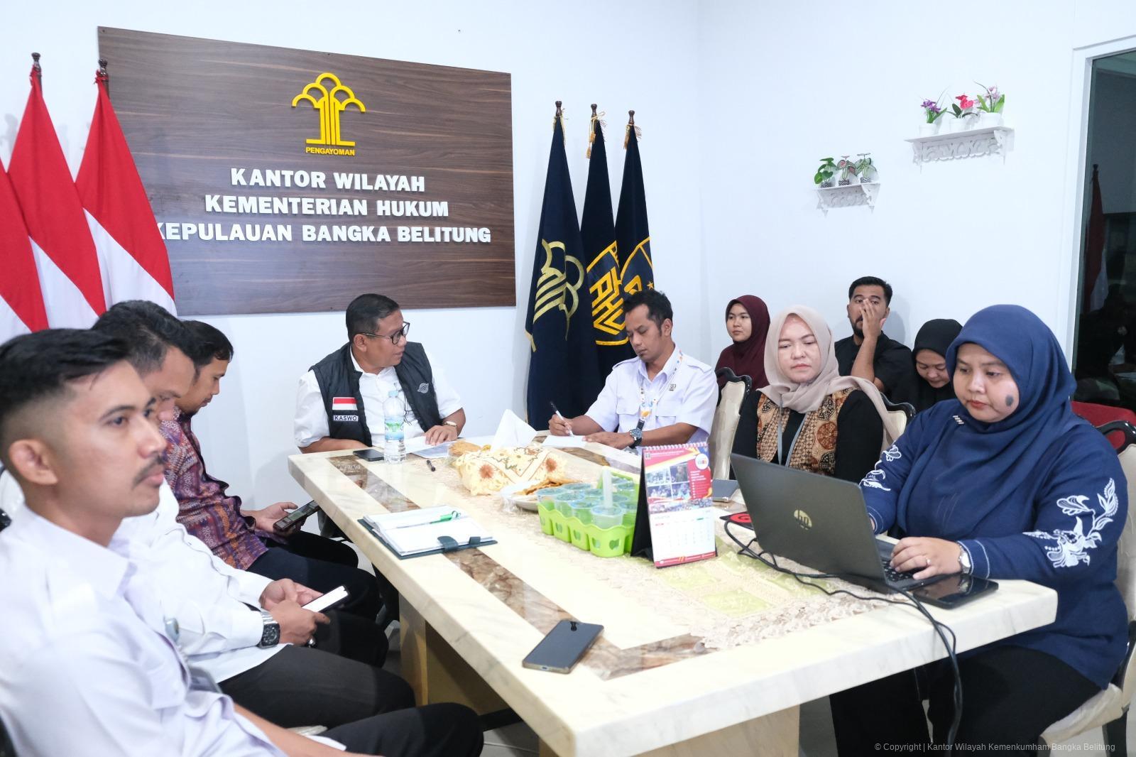 Kanwil Kemenkum Babel Gelar Rapat Internal Tindak Lanjuti SE Menteri Hukum Terkait Merek Kolektif KDKMP