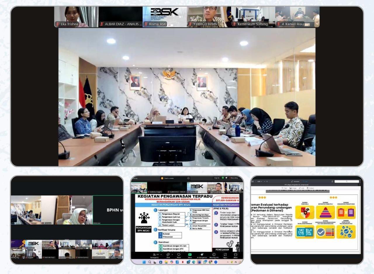 Kanwil Kemenkum Babel Ikuti FGD Analisis dan Evaluasi Hukum Sektor Migas untuk Dukung Swasembada Energi Nasional