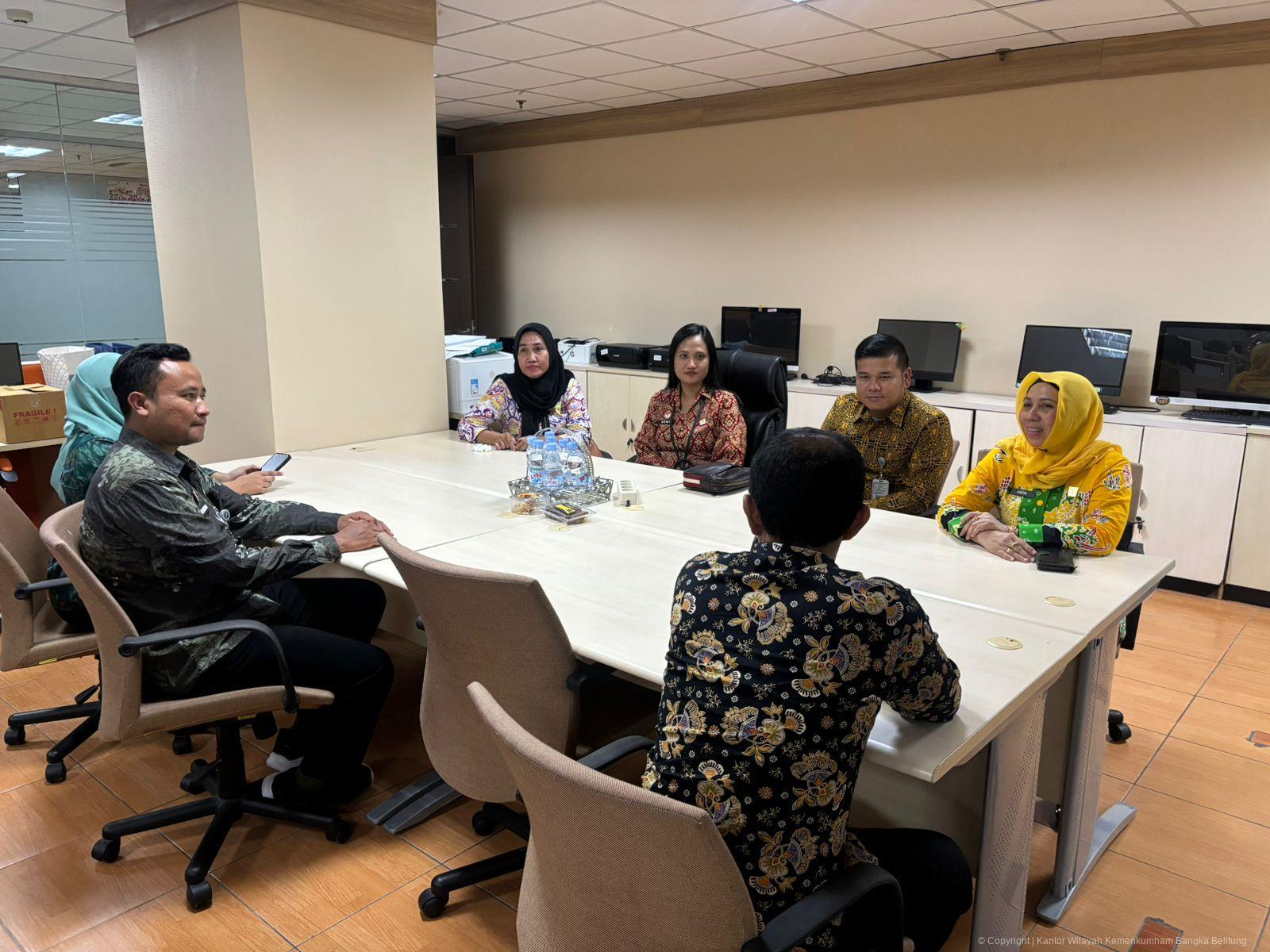 Kanwil Kemenkum Babel Laksanakan Konsultasi dan Koordinasi Pengelolaan BMN dengan Biro BMN Sekretariat Jenderal Kemenkum RI