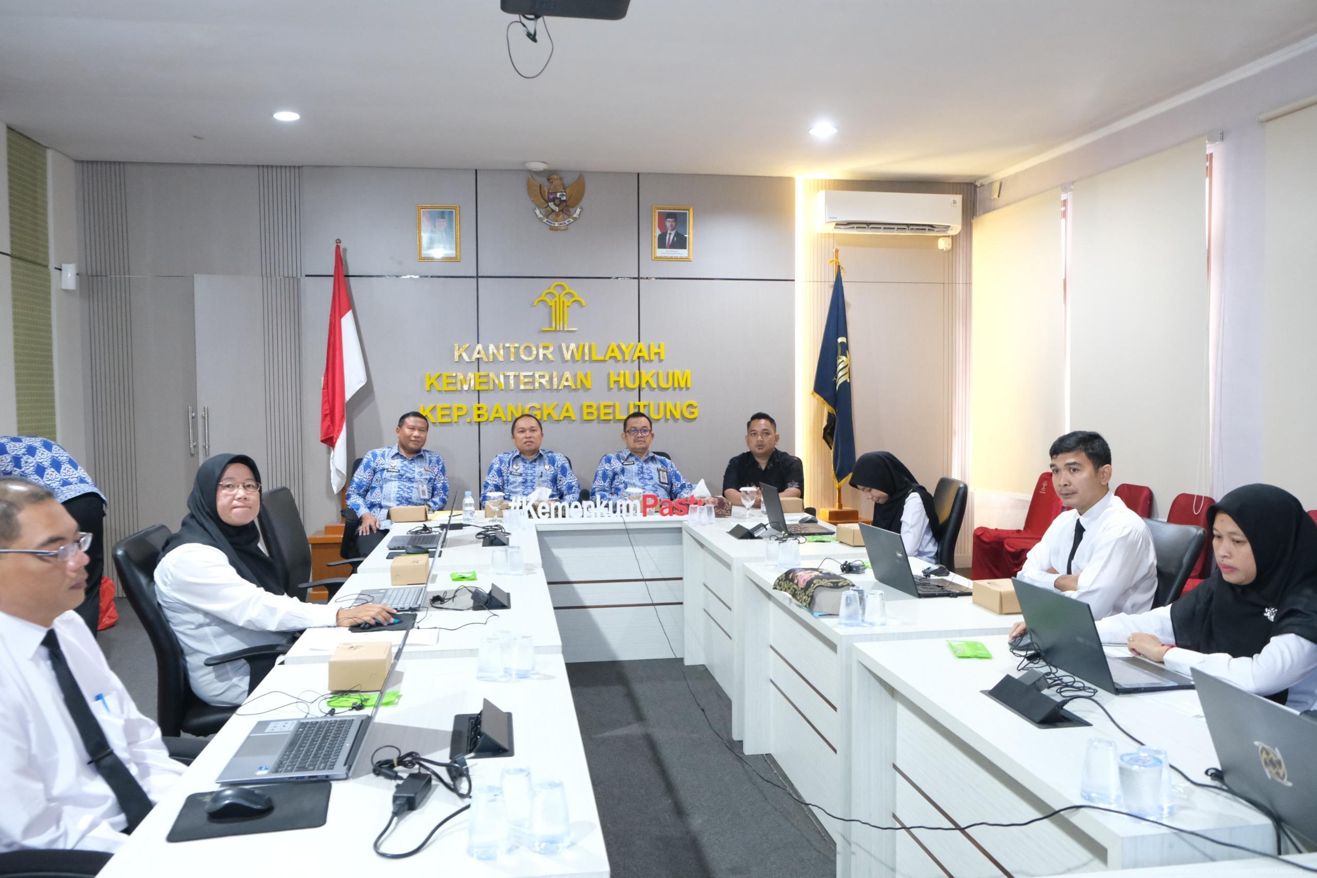 Kanwil Kemenkum Babel Laksanakan Uji Kompetensi Teknis Perancang Peraturan Perundang-undangan