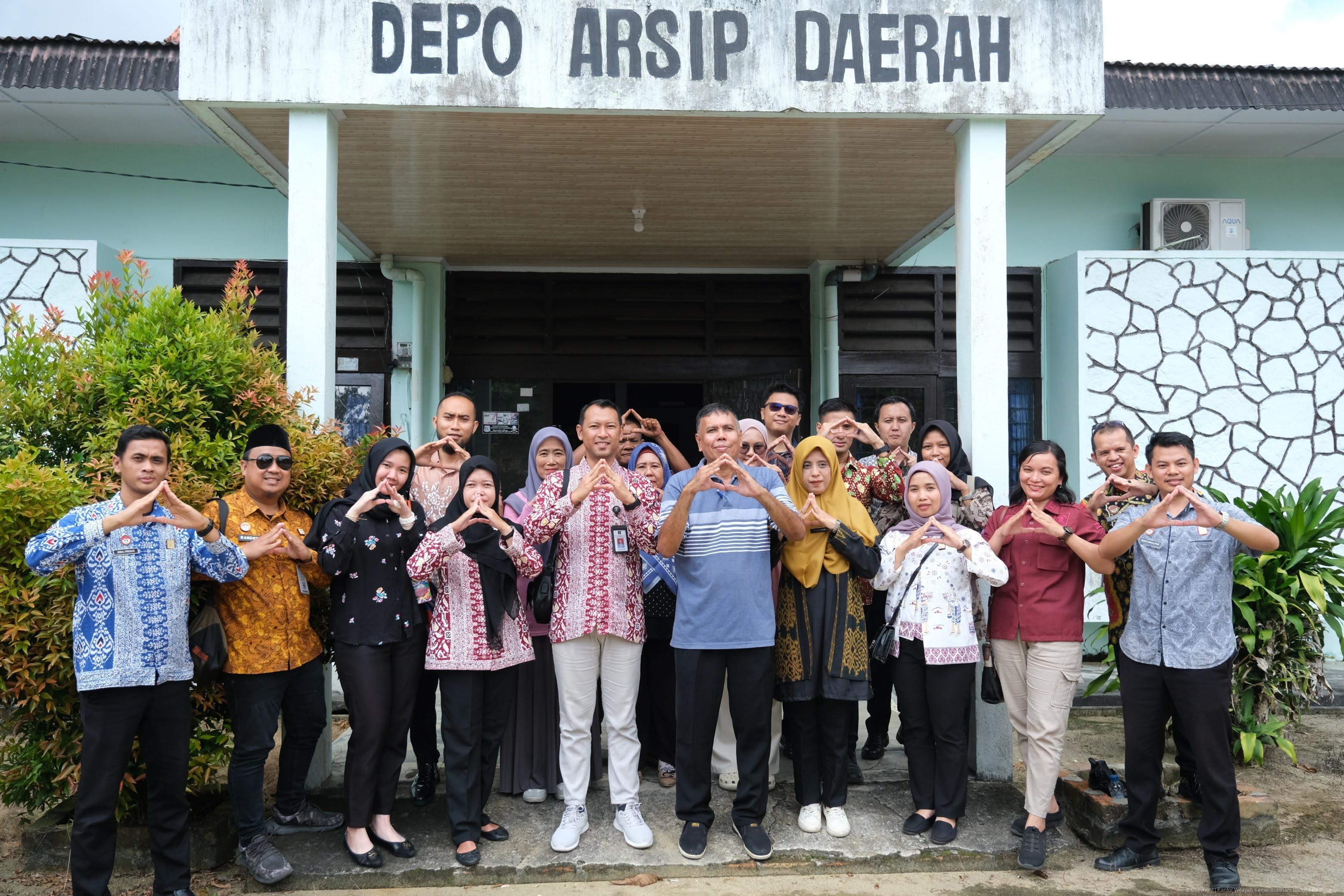 Kanwil Kemenkum Babel Dorong Penguatan Tata Kelola Arsip dengan Dinas Perpustakaan dan Kearsipan Kabupaten Bangka