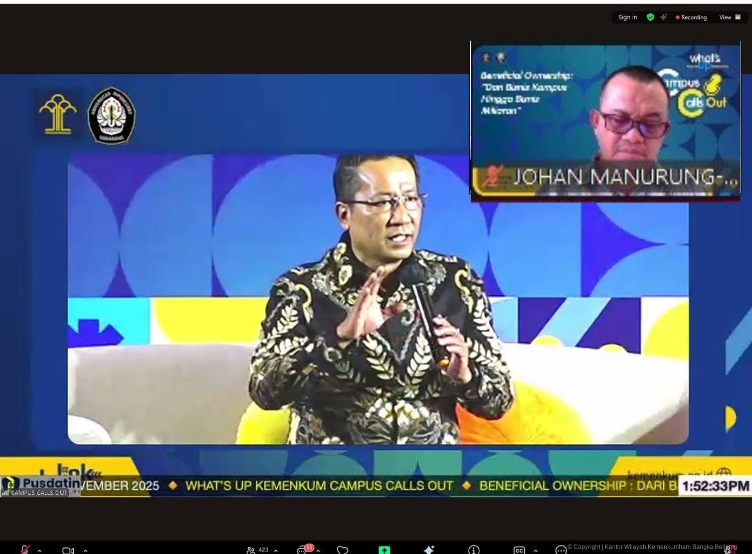 LAPORAN ATENSI KANWIL KEMENKUM BABEL 10