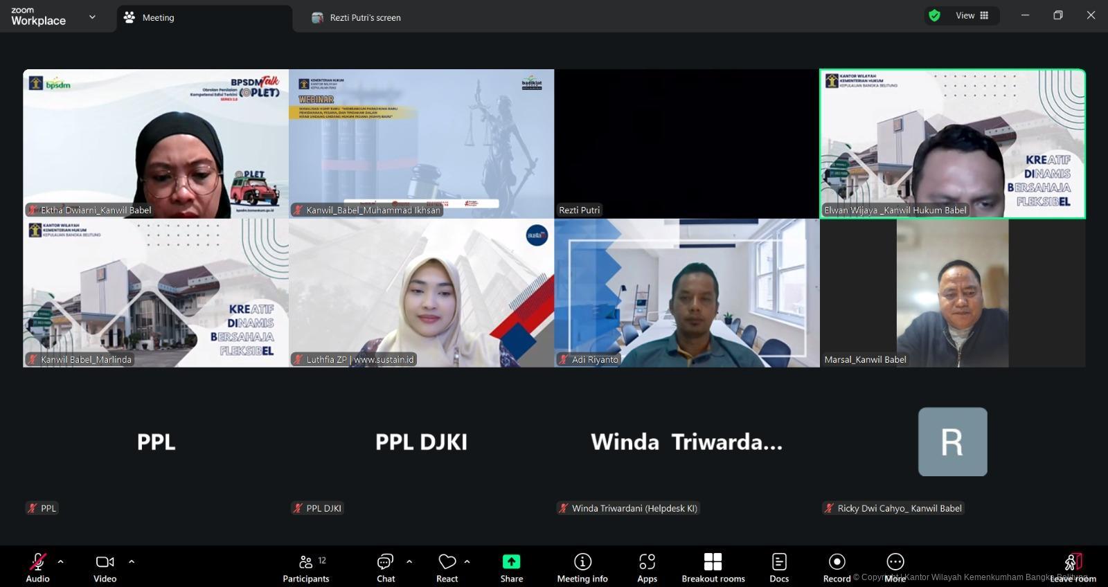 Kanwil Kemenkum Babel Laksanakan Tindak Lanjut Pengukuran Maturitas Kekayaan Intelektual