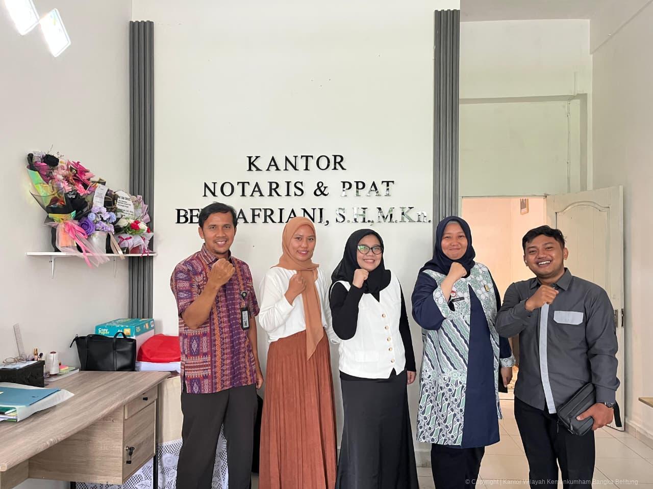 Kanwil Kementerian Hukum Babel Lakukan Pembinaan Notaris di Bangka Tengah