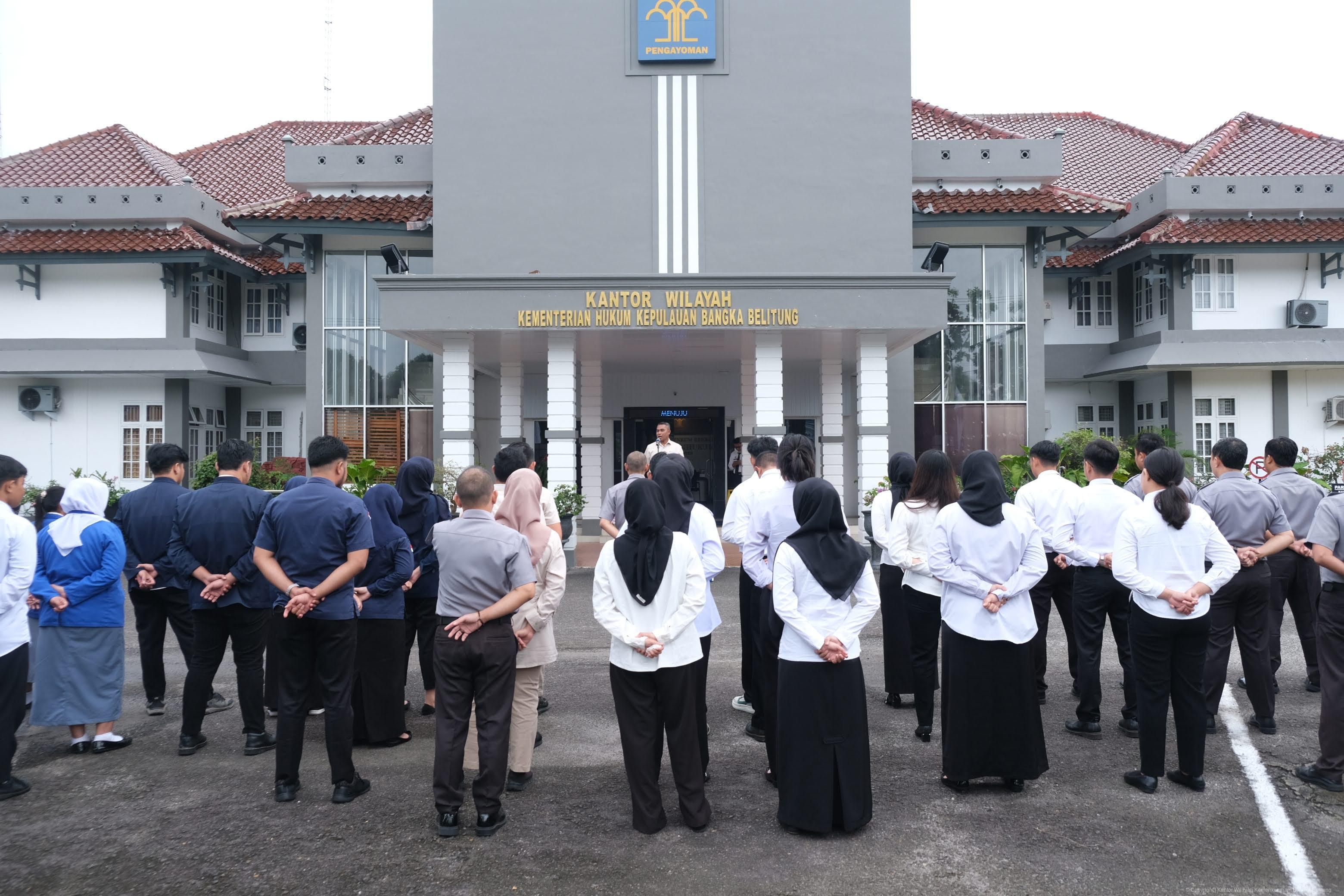 Kanwil Kemenkum Babel Gelar Apel Pagi Gabungan untuk Perkuat Sinergi Internal