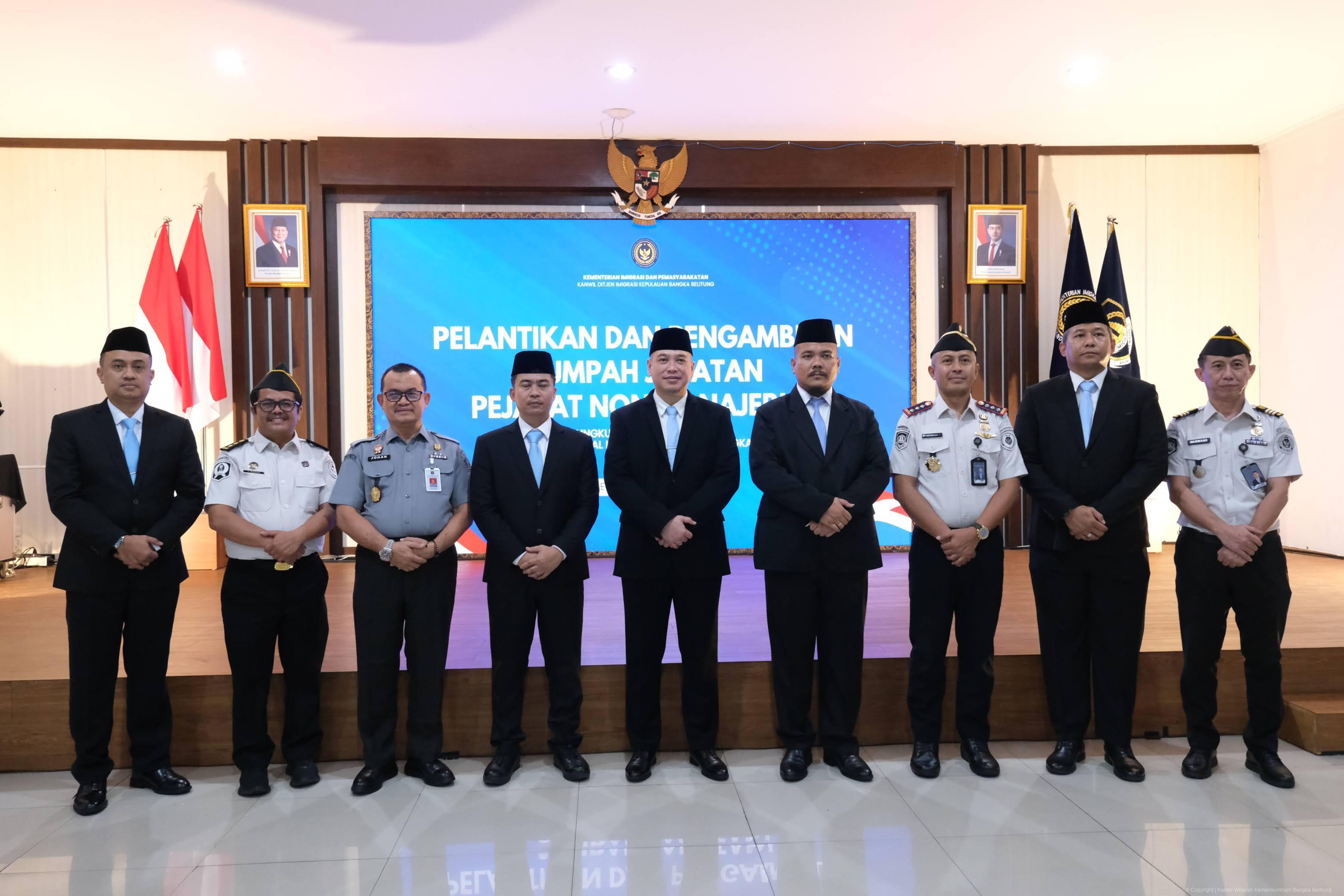Kanwil Kemenkum Babel Ikuti Pelantikan dan Pengambilan Sumpah Jabatan Pejabat Fungsional Direktorat Jenderal Imigrasi Bangka Belitung