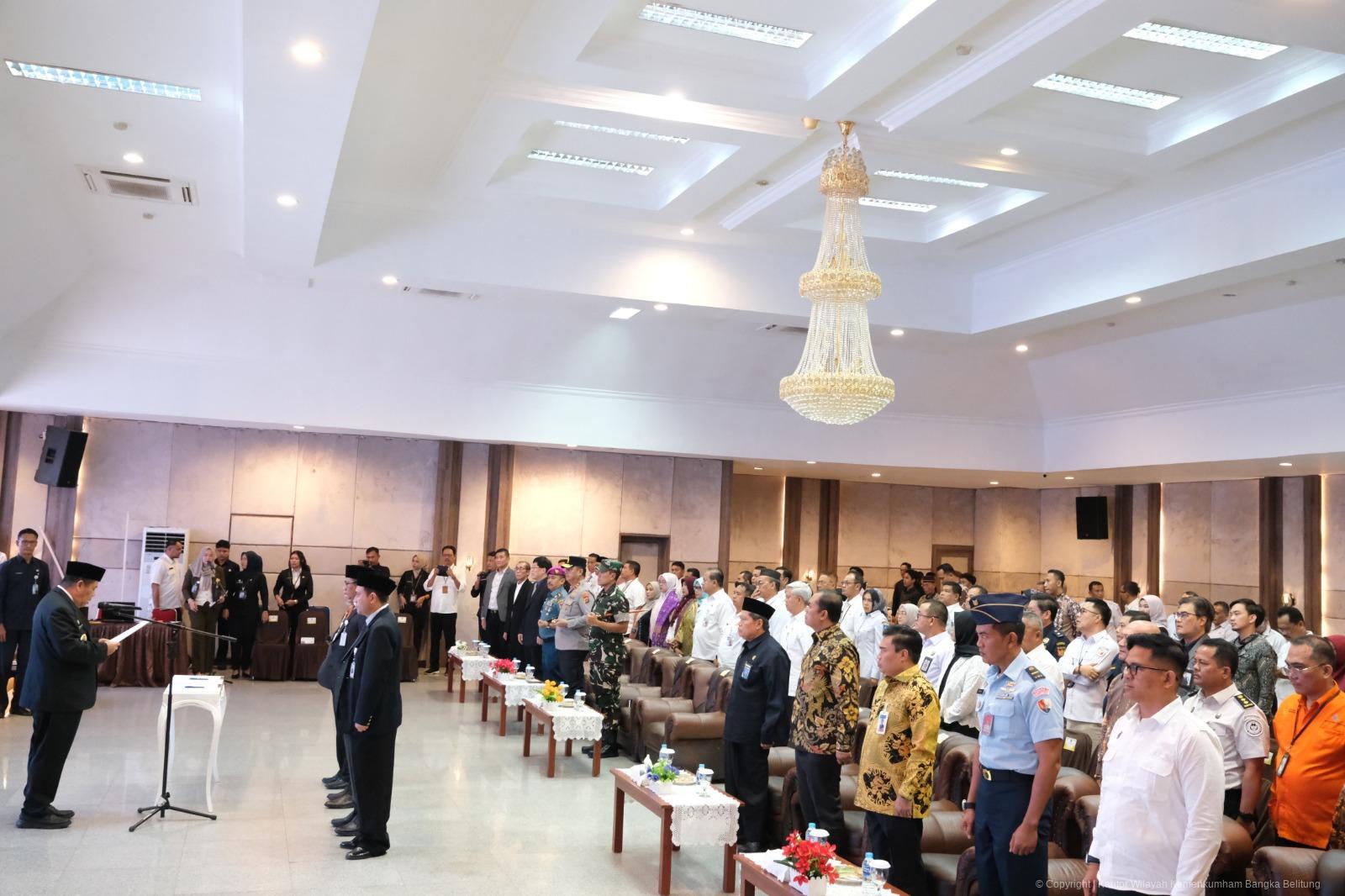 Kanwil Kemenkum Babel Hadiri Pelantikan Komisaris dan Direksi BUMD PT Bumi Bangka Belitung Sejahtera