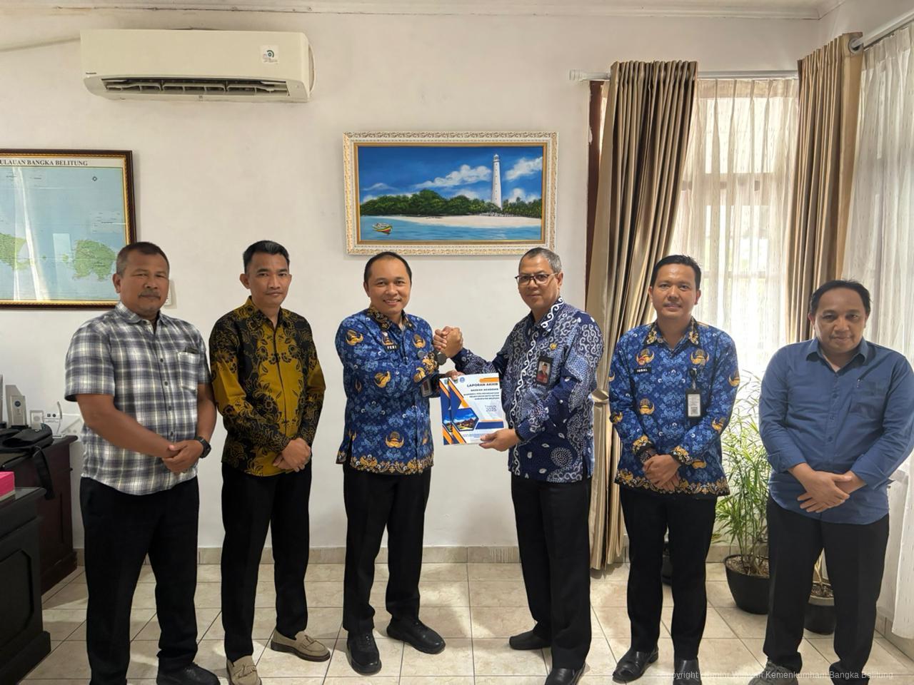 Kanwil Kemenkum Babel Terima Mediasi dan Konsultasi Ranperda dari Sekretariat DPRD Belitung