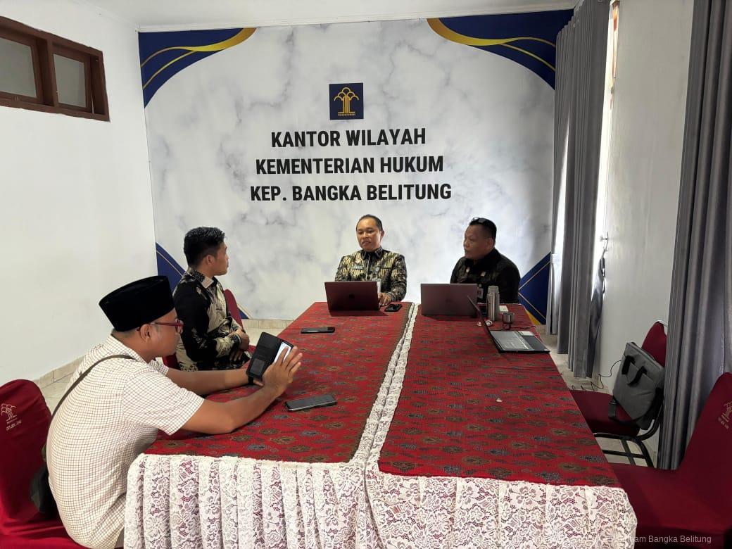Kanwil Kemenkum Babel Terima Audiensi DPRD Provinsi Bahas Raperda Pengelolaan Pertambangan Mineral