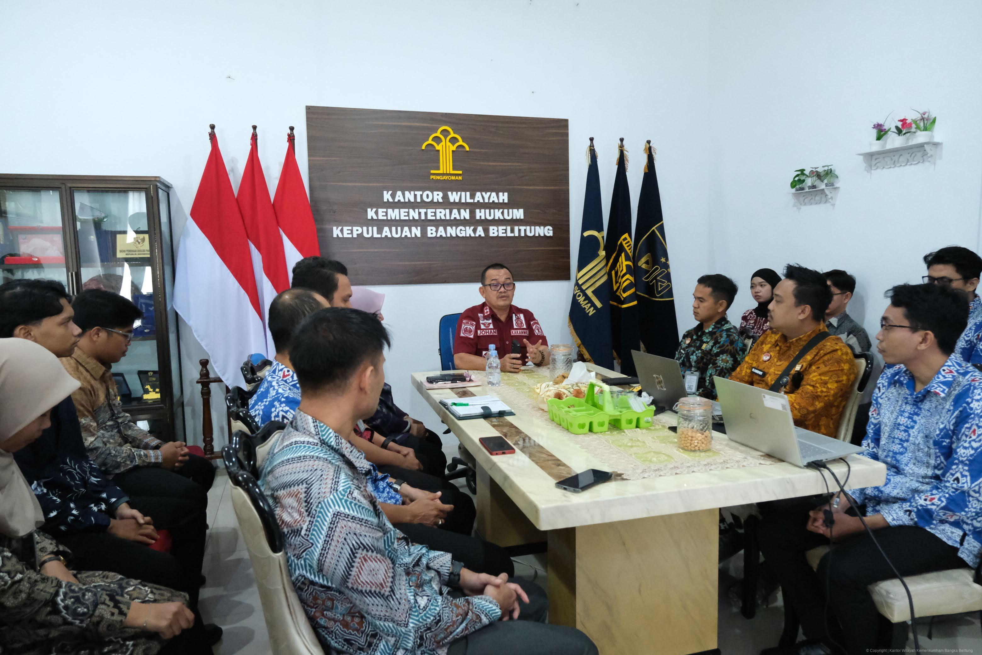 Kanwil Kemenkum Babel Gelar Rapat Protokoler dan Kehumasan, Perkuat Koordinasi dan Kualitas Publikasi