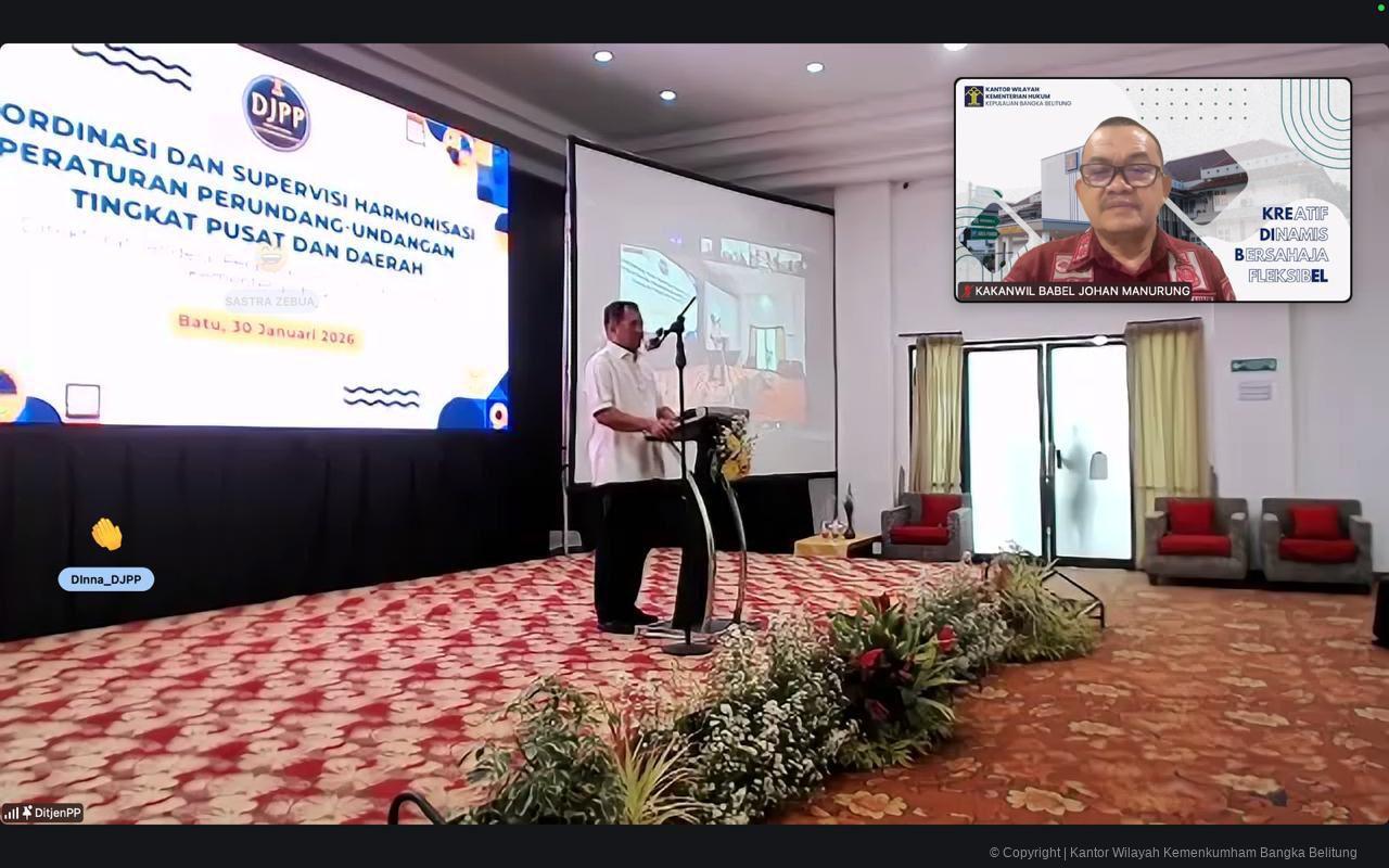 Forum Koordinasi Harmonisasi Peraturan Perundang-undangan Dorong Keselarasan Regulasi Pusat dan Daerah