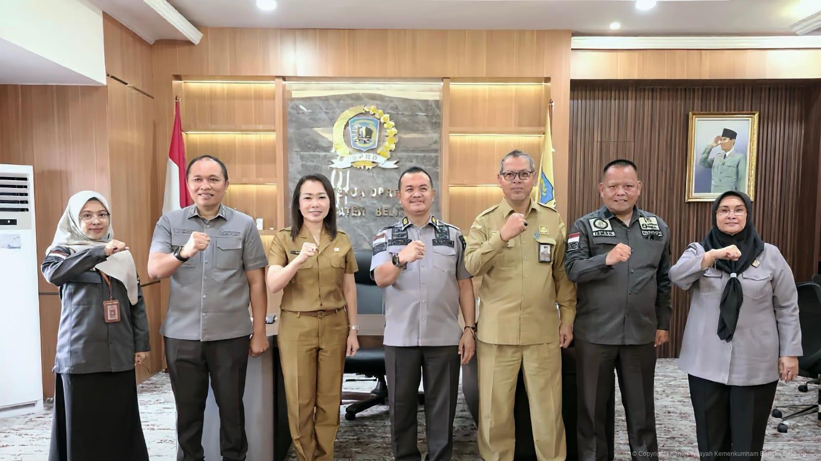 Kanwil Kemenkum Babel Koordinasi dengan Pemerintah Kabupaten Belitung Terkait Pembentukan Perda Kekayaan Intelektual