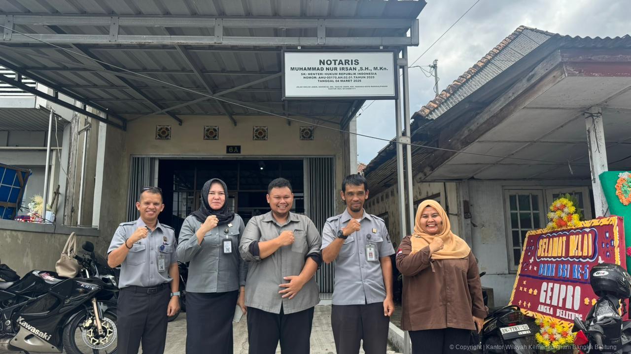 Kanwil Kemenkum Babel Laksanakan Pengawasan PMPJ di Pangkalpinang dan Bangka Tengah