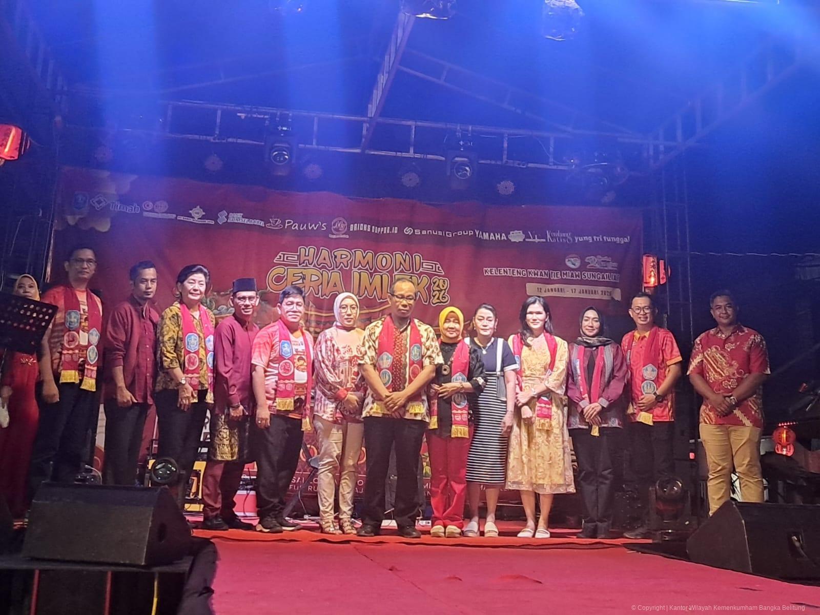 Kanwil Kemenkum Babel Hadiri Festival Ceria Imlek, Dorong Pelindungan KI bagi Budaya dan UMKM Lokal