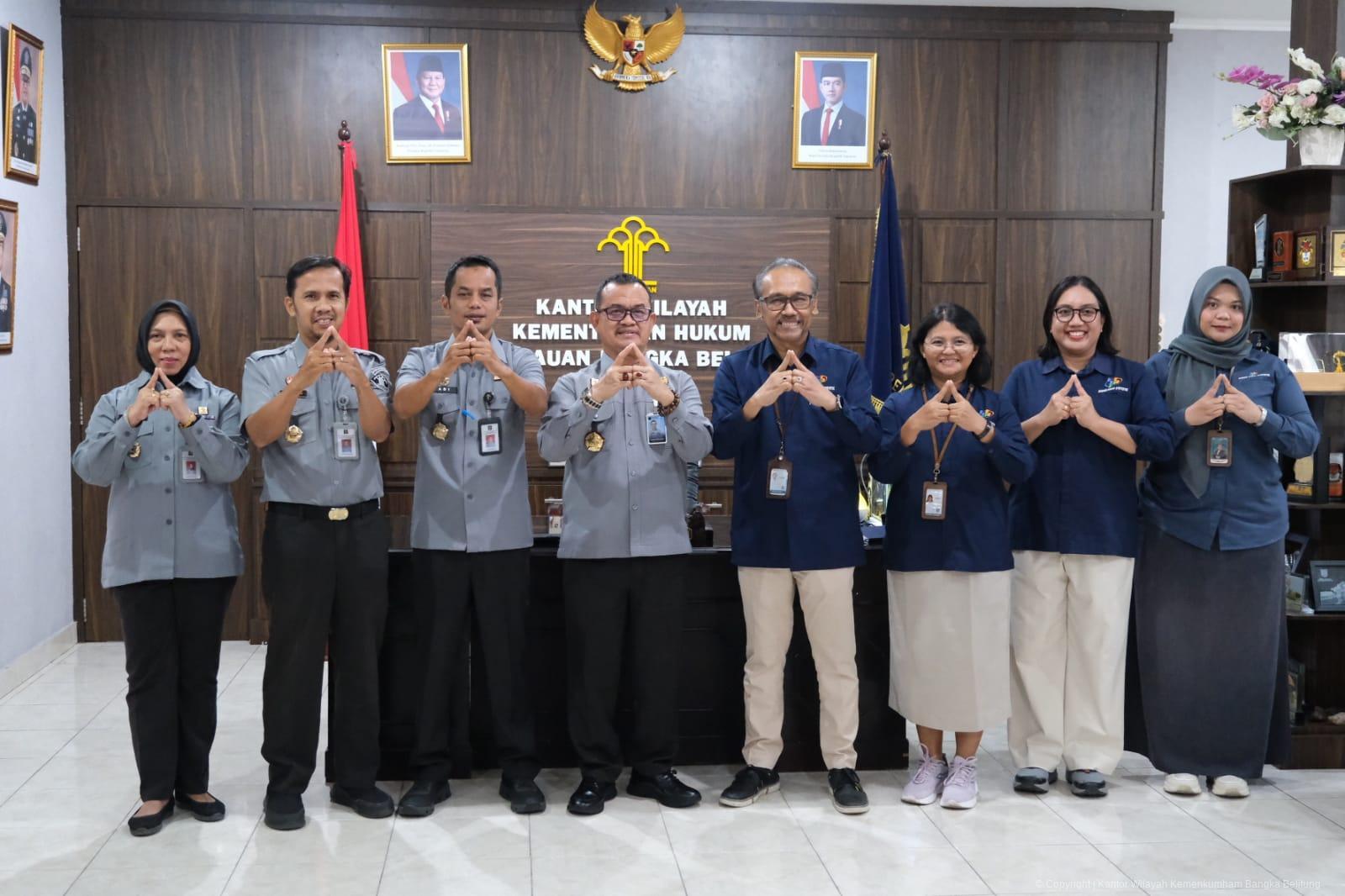 Kanwil Kemenkum dan BPS Babel Bahas Kolaborasi Pemanfaatan Data Statistik untuk Penguatan Layanan Publik