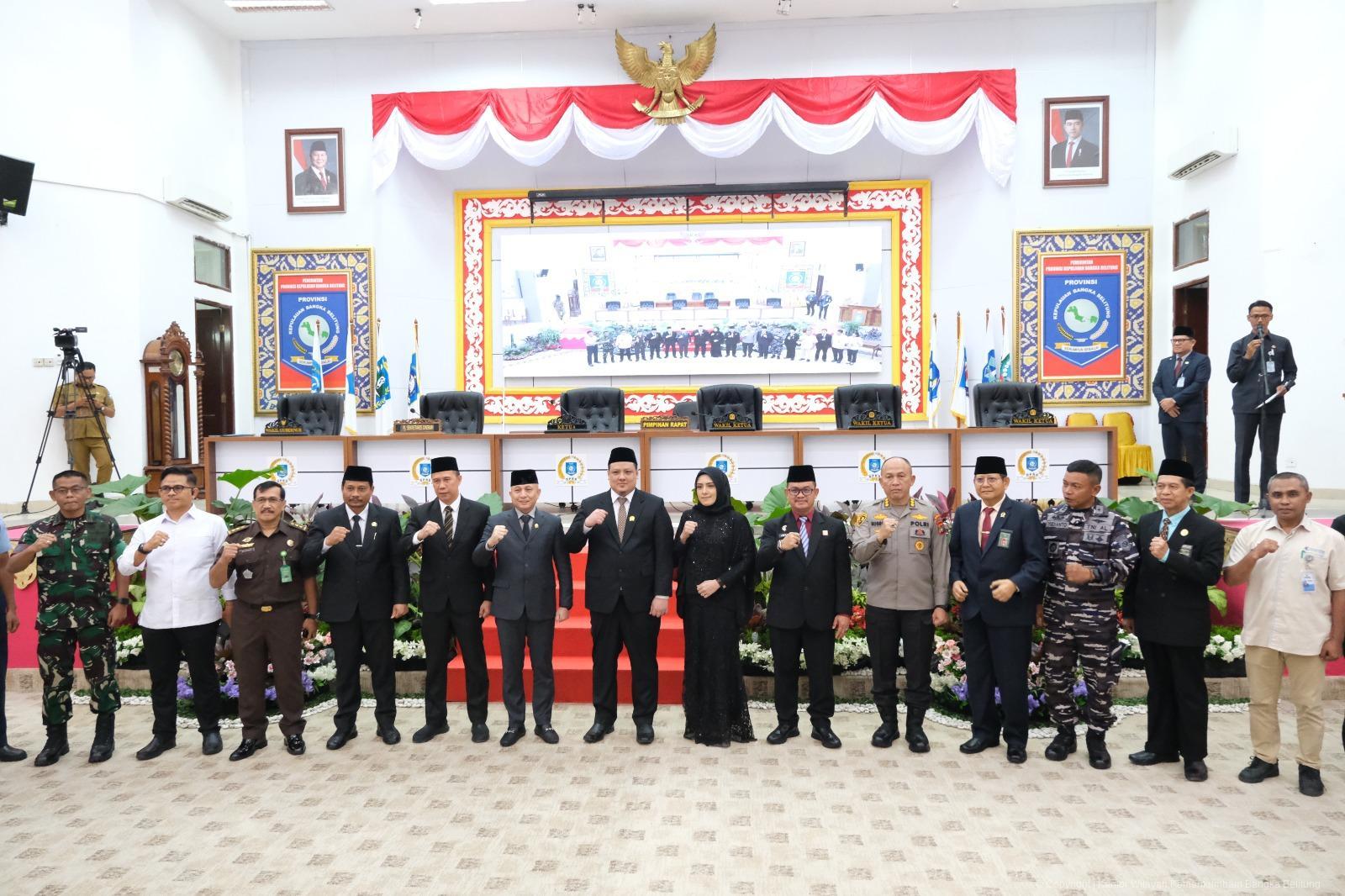 Kakanwil Kemenkum Babel Hadiri Rapat Paripurna DPRD Babel, Agenda Pelantikan PAW dan Penetapan Badan Kehormatan