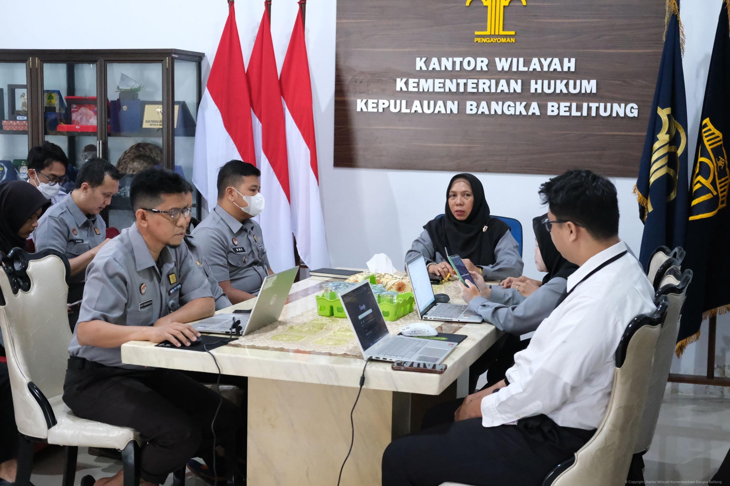 Kanwil Kemenkum Gelar Rapat Evaluasi dan Monitoring Media Sosial, Perkuat Strategi Komunikasi Publik
