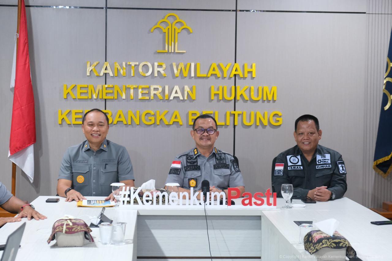 Kanwil Kemenkum Babel Ikuti Rapat Diskusi Pemantauan dan Peninjauan UU Pembentukan Peraturan Perundang-undangan