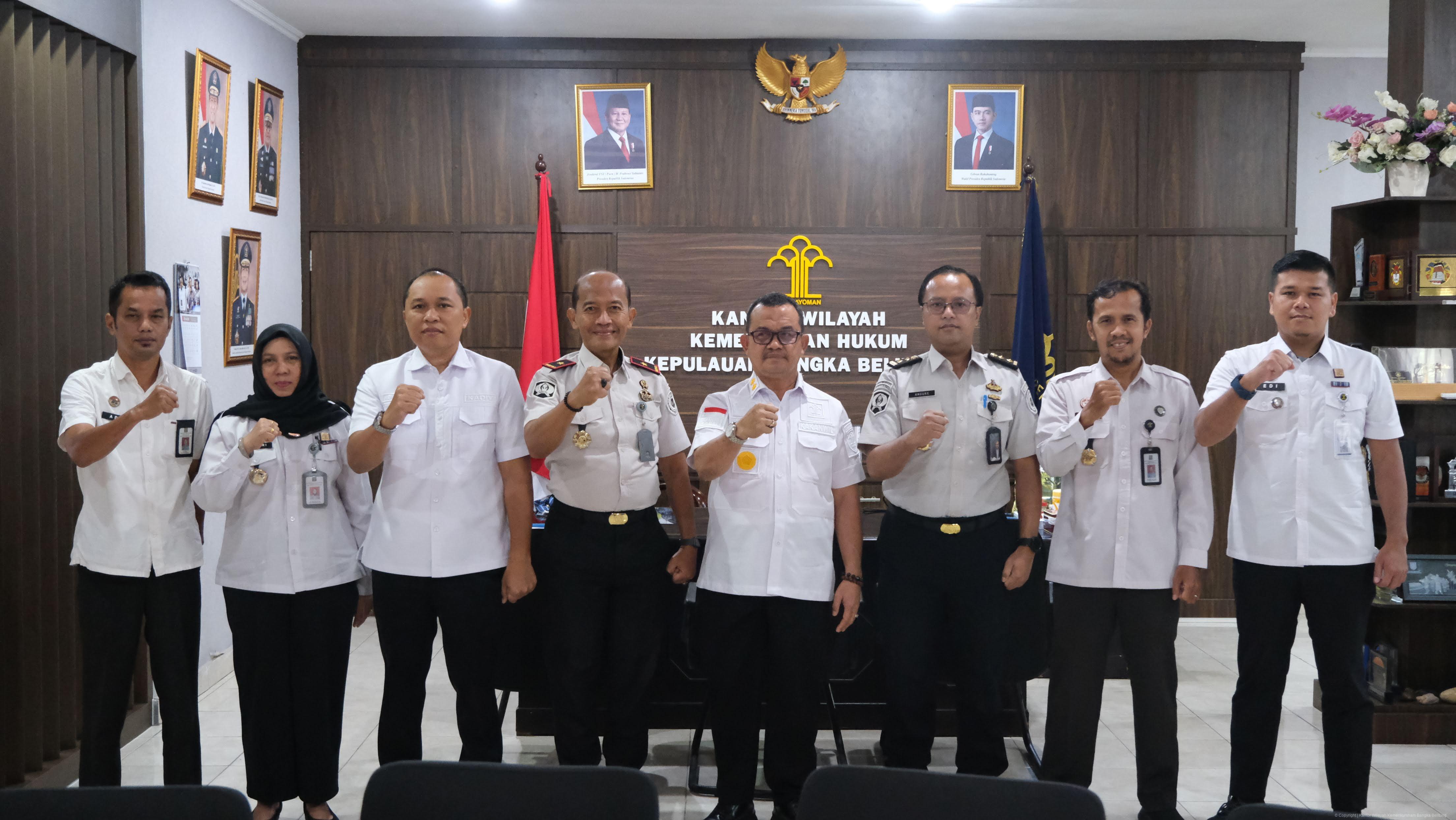 Perkuat Sinergi, Kanwil Kemenkum Babel dan Kanwil Ditjenpas Babel Gelar Audiensi Strategis