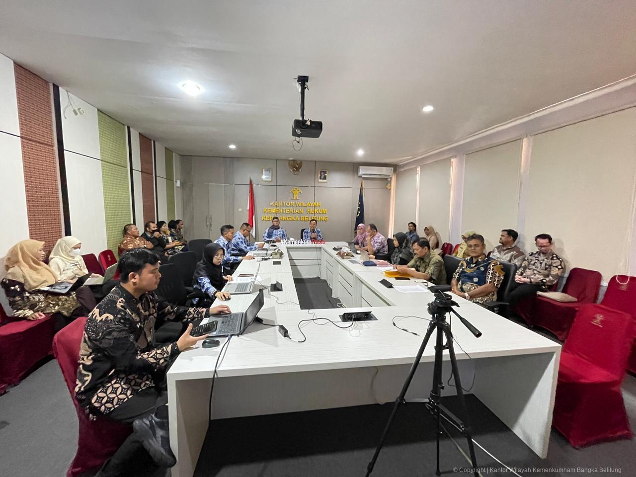 Kanwil Kemenkum Babel Fasilitasi Pengharmonisasian Tiga Ranperda Provinsi Kepulauan Bangka Belitung