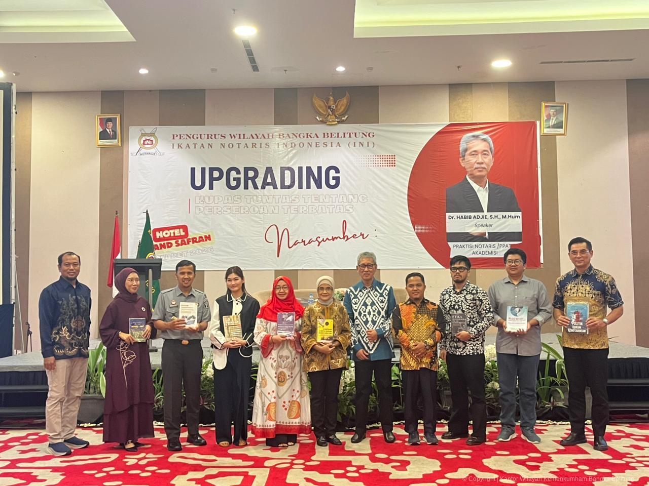 Kanwil Kemenkum Babel Ikuti Upgrading dan Refreshing “Kupas Tuntas Perseroan Terbatas” Notaris se-Bangka Belitung