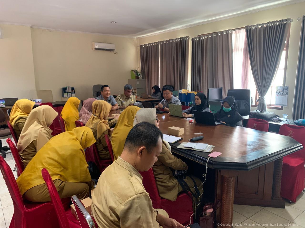 Kanwil Kemenkum Babel Harmonisasikan 3 (Tiga) Ranperbup Kabupaten Bangka Tengah