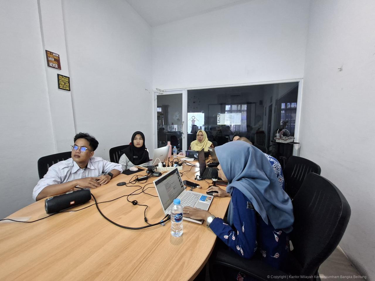 Kanwil Kemenkum Babel Ikuti Penilaian Mandiri SPIP, Perkuat Efektivitas dan Efisiensi Pencapaian Tujuan Organisasi