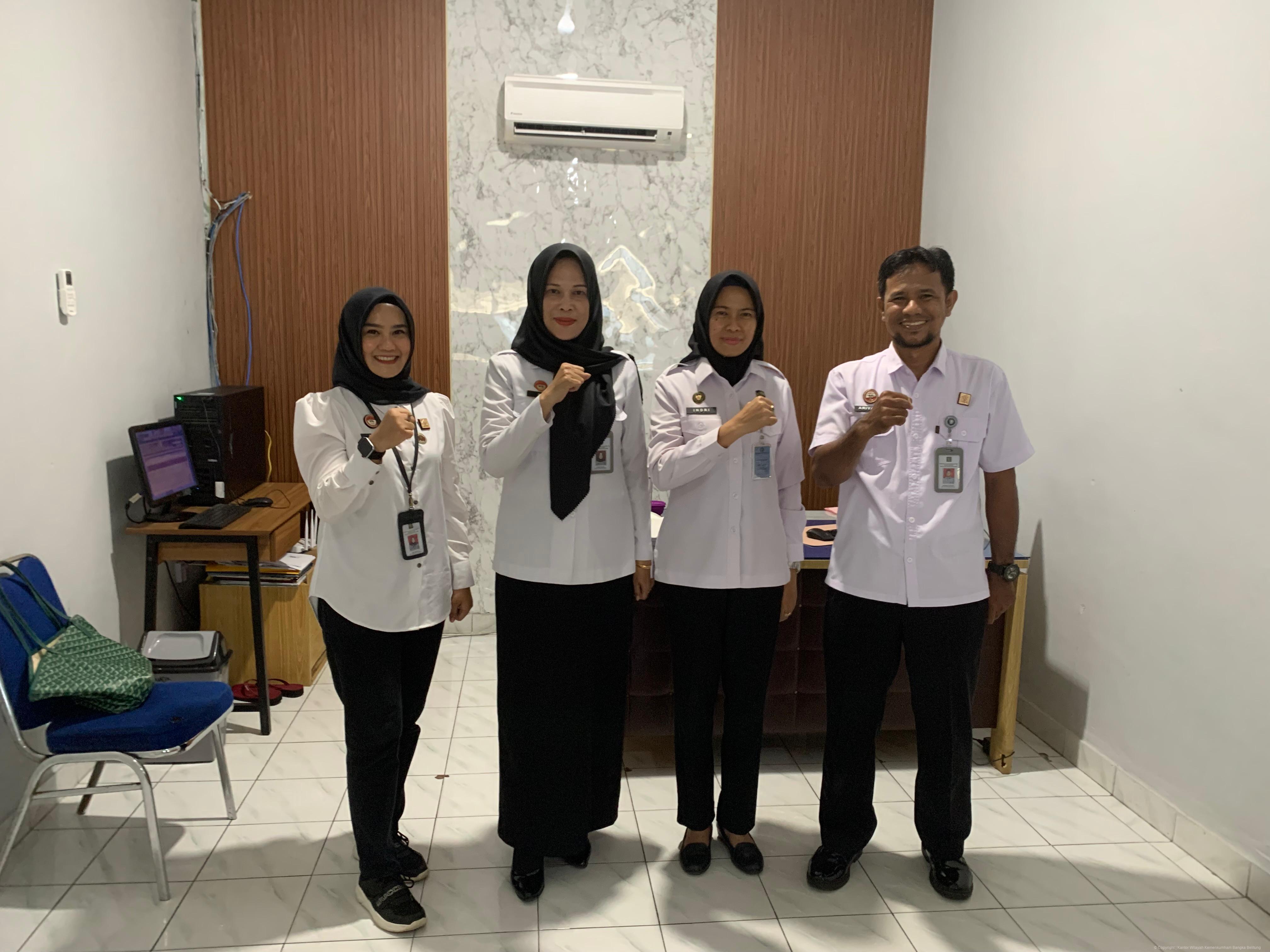 Tim Panwasda Kanwil Kemenkum Babel Kawal Profesionalisme PBH melalui Monitoring dan Evaluasi Bantuan Hukum pada Warga Binaan di Lapas Kelas IIA Pangkalpinang